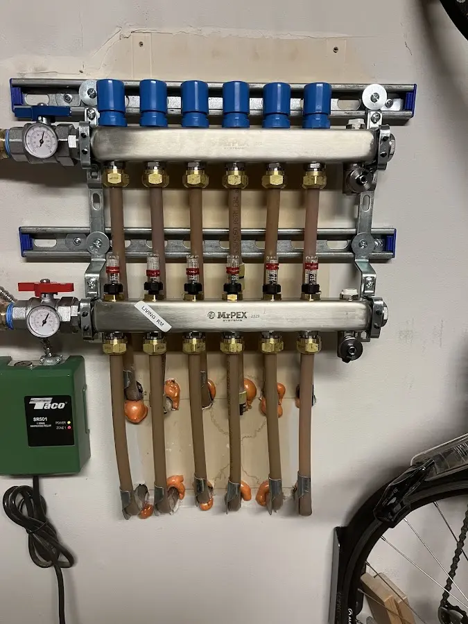 Plumber performing Leak Detection at a residential property in Monessen